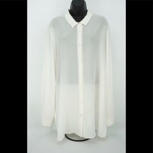 Sheer dress shirt by Marina Rinaldi